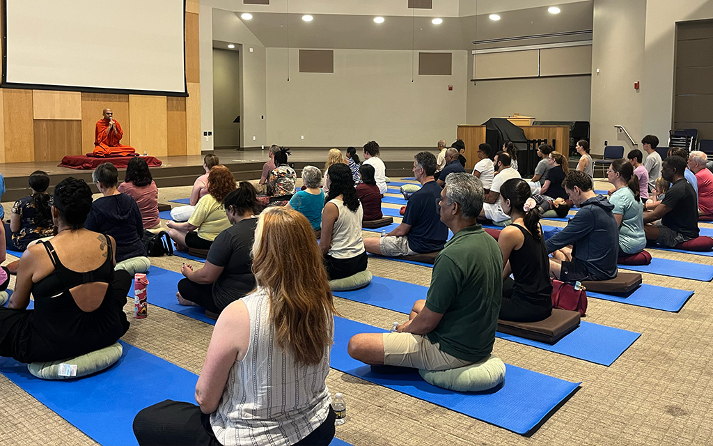 Meditate With A Monk at Insight Meditation Center - Cover